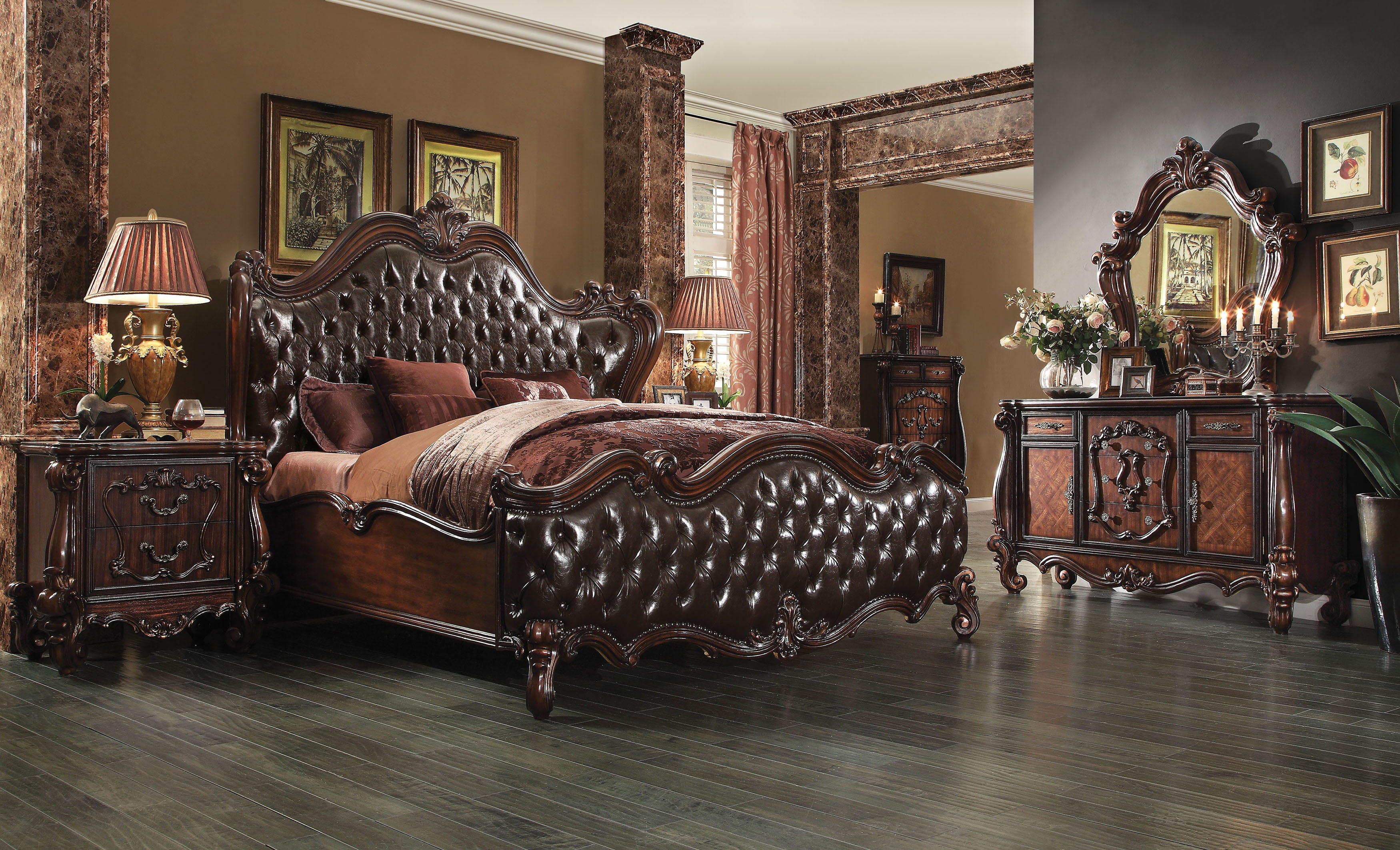 Acme Furniture Bedroom Versailles Queen Bed 21120Q - The Furniture Mall